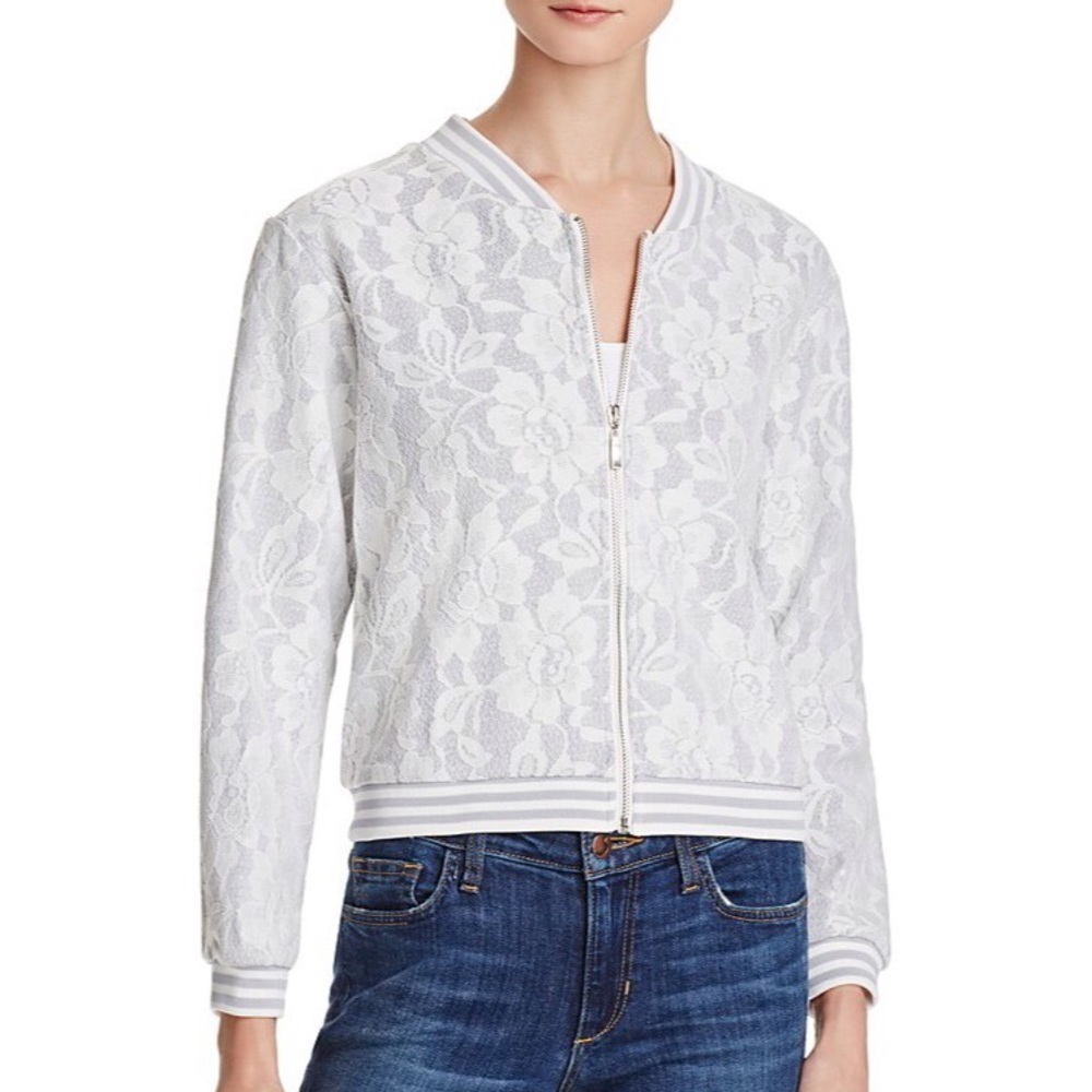 Lace Bomber Jacket