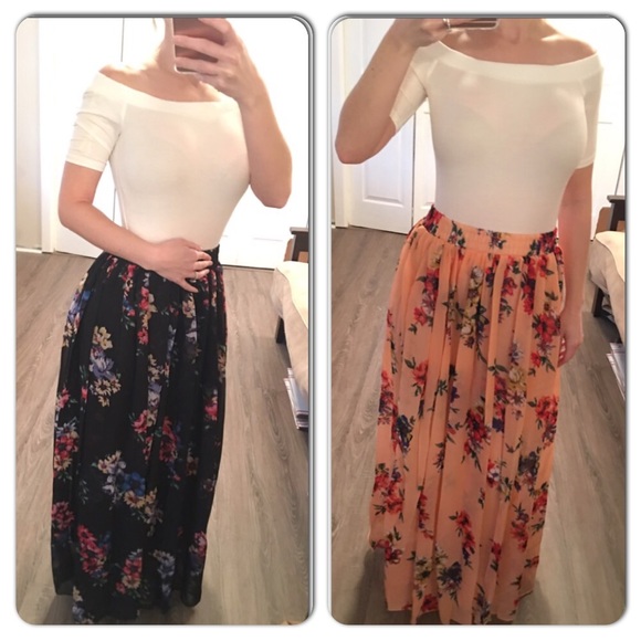 Ivory off the shoulder ribbed bodysuit - Picture 2 of 2