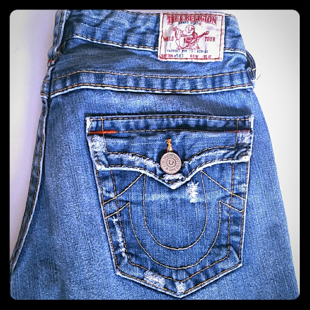 True Religion distressed jeans