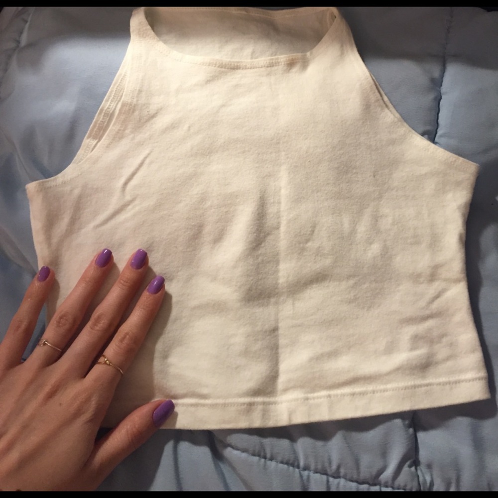 American Apparel cotton spandex crop top