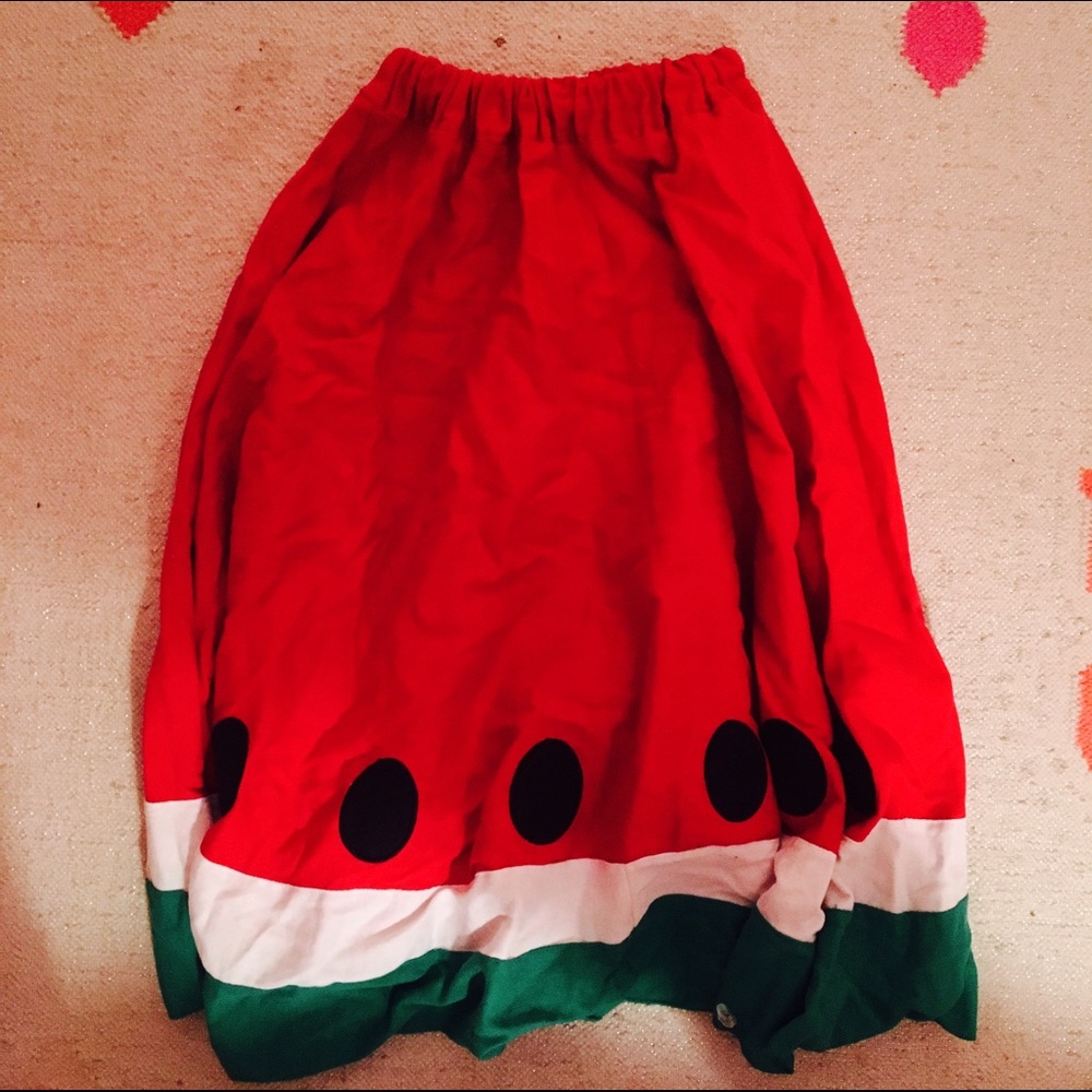 Watermelon skirt loose midi small