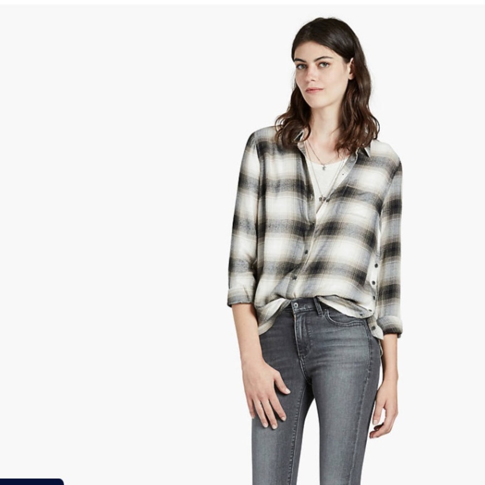 NWT Lucky Brand Plaid Shirt Size Small