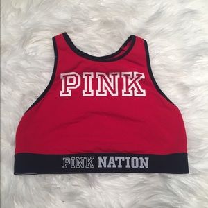 PINK Victoria's Secret Red Sports Bra Tank