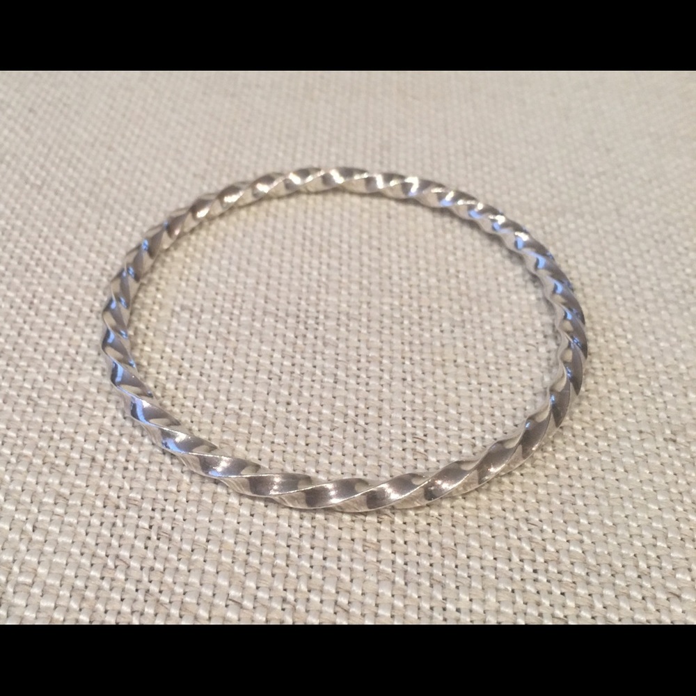 Tiffany & Co. 925 twist twirl bangle bracelet