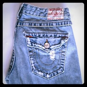 True Religion distressed jeans