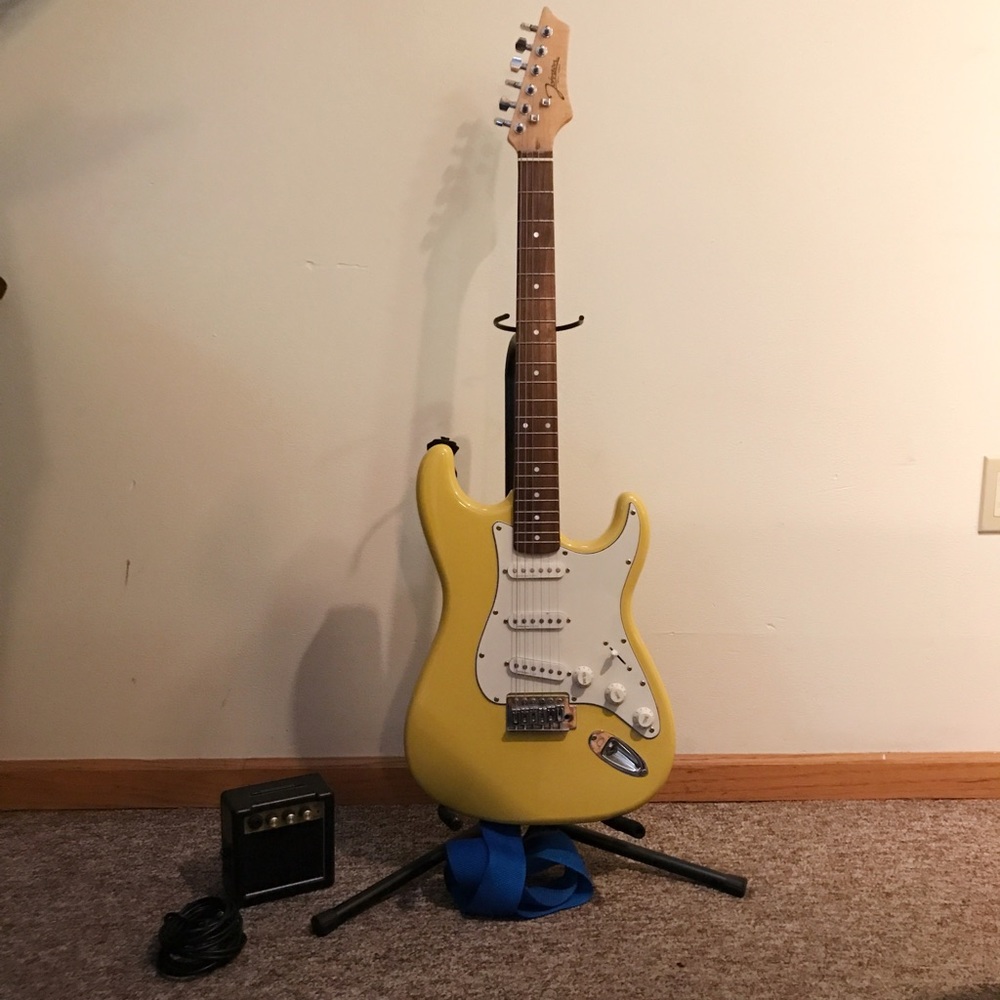 Yellow Electric Guitar