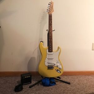 Yellow Electric Guitar