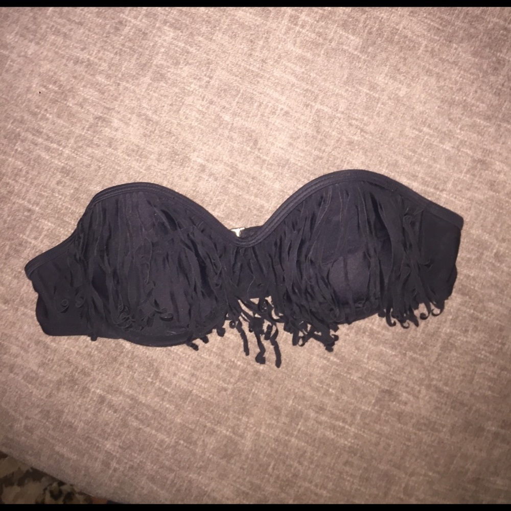 Fringed bathing suit top!