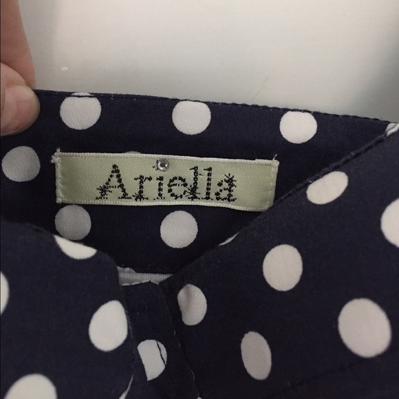 Cotton Navy blue & white polka dot dress - Picture 4 of 7