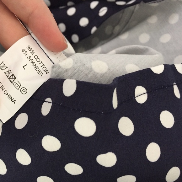 Cotton Navy blue & white polka dot dress - Picture 7 of 7