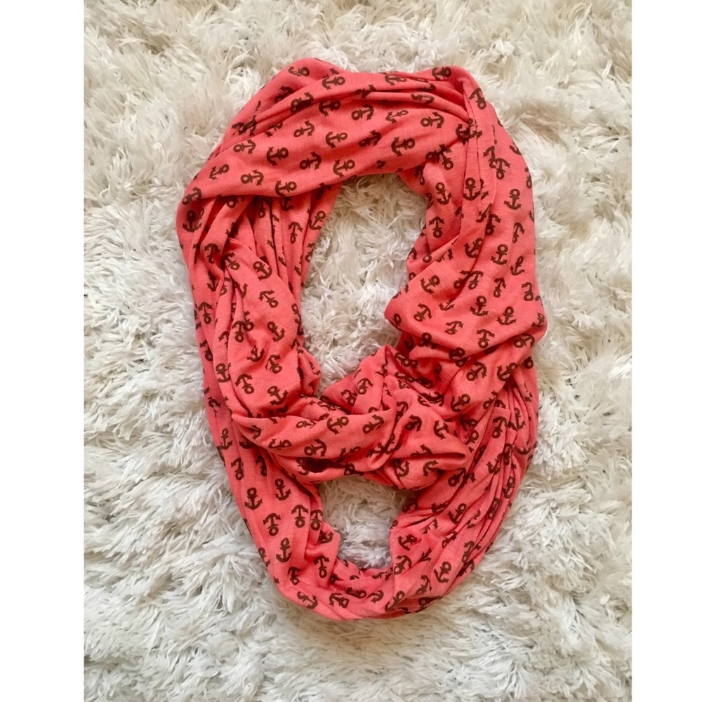 Sperry Anchor Infinity Scarf in Pink