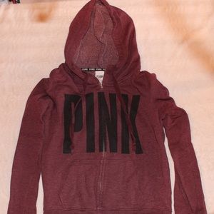 Victoria's Secret PINK maroon hoodie