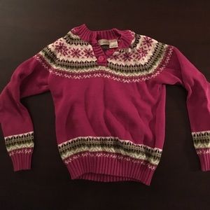 LL Bean Girls Sweater