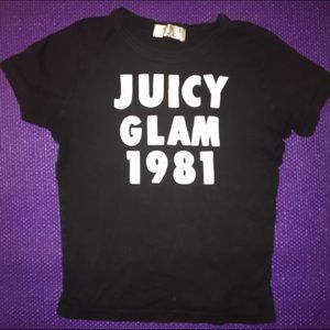 Juicy glam tee perfect condition crop small