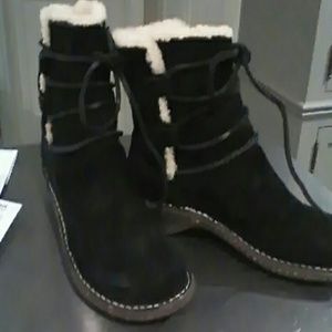 Ugg, black ankle tie front