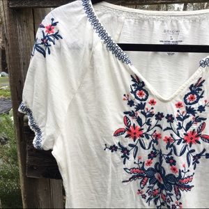 Embroidered top