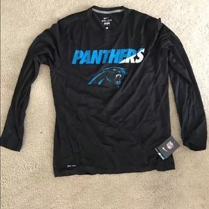 Size L panthers dry fit long sleeve