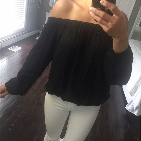 candicecouture Tops - LAST 1 black open back off the shoulder top