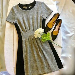 Madewell Parkline Dress in Gray/Black size 4