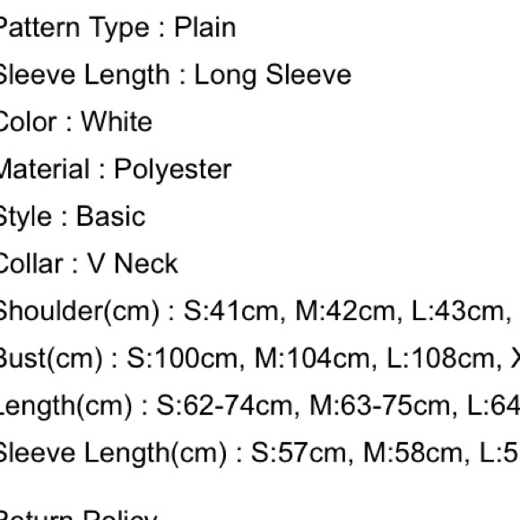 ✨Final sale✨ perfect white open front shirt - Picture 3 of 3