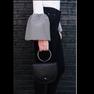 Style Mafia Locka Top with Striped Volume Cuff