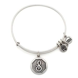 Alex and Ani "S" Charm Silver Bracelet
