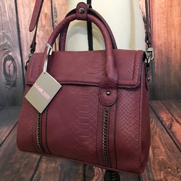 Sam & Libby Handbags - Sam & Libby Burgundy Cross Body Bag New