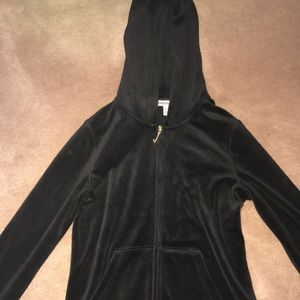 Black juicy couture sweatsuit with colorful detail