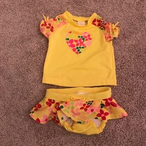 Gymboree 6-12 months rashguard swimsuit