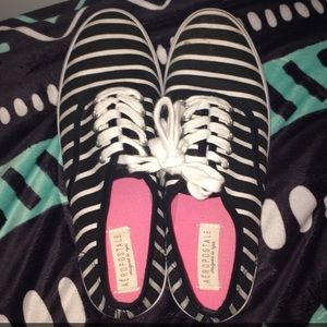striped shoes