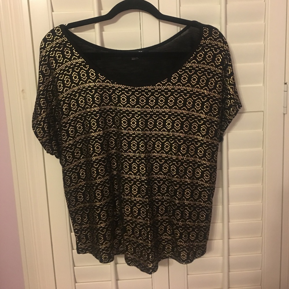 Aztec Print Flowy Shirt