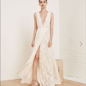 Reformation Francesca Dress Cream White 4 NWT