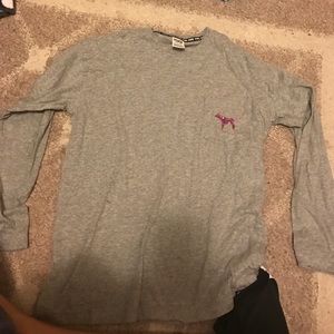 Grey Victoria's secret pink T shirt!