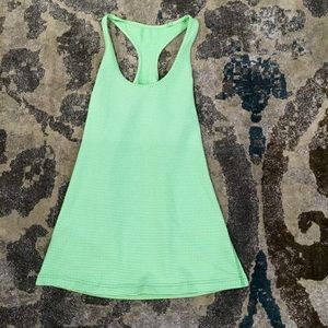 Green plaid lululemon tank