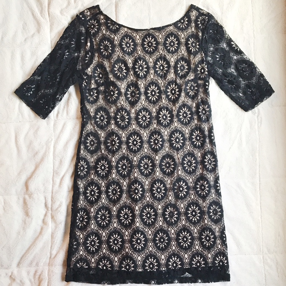 Gorgeous lace overlay dress