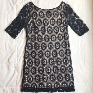 Gorgeous lace overlay dress