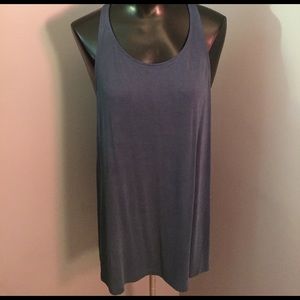 Lose long racerback tank, teal