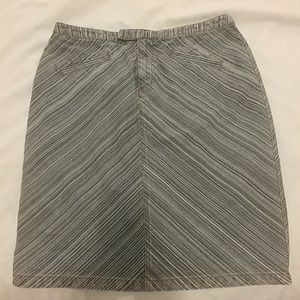Lane Bryant/Venezia Striped Jean Skirt Sz 16