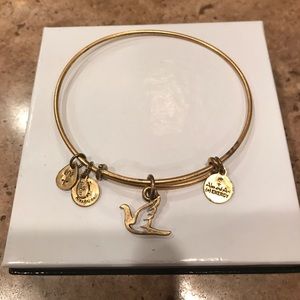 Sacred Dove Alex and Ani Gold Bangle