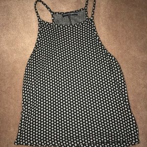 Brandy Melville black and white halter top!