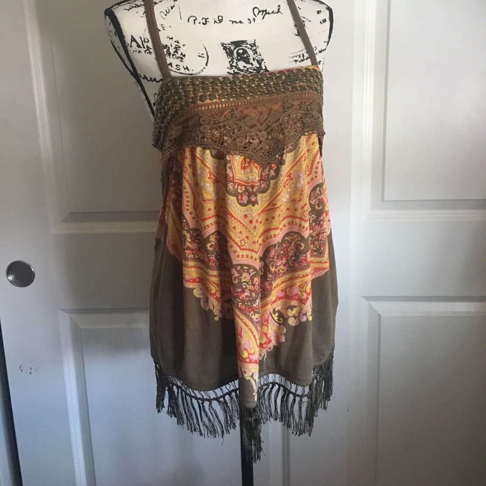 Free People fringe top
