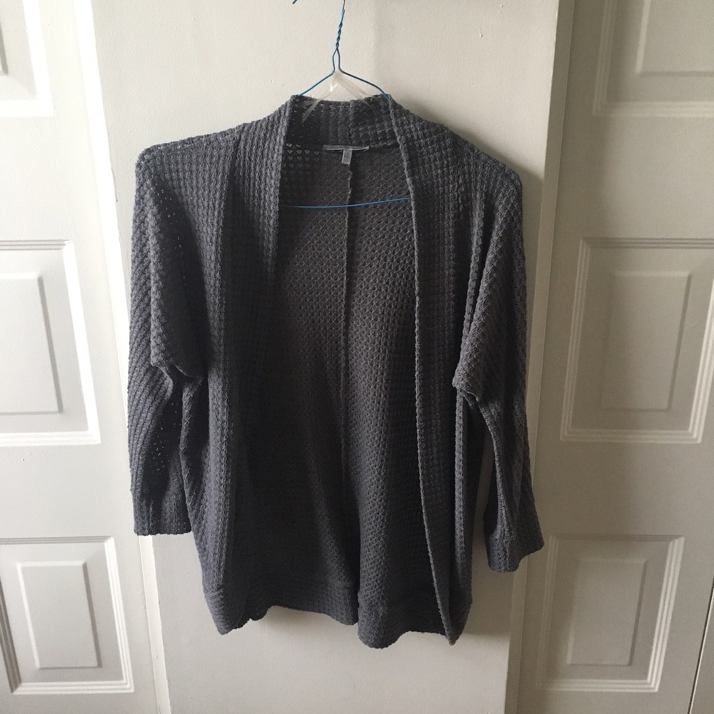 Gray 3/4 Sleeve Cardigan!