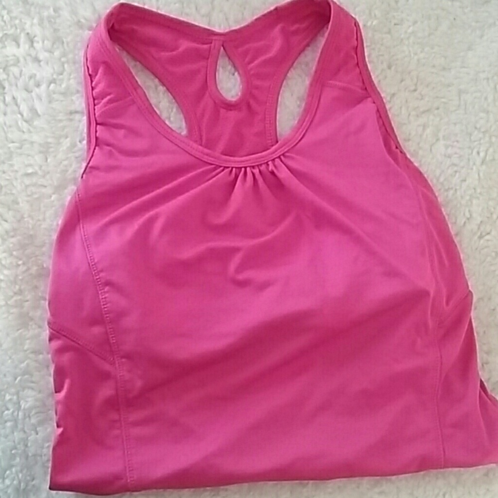 Pink workout tank top
