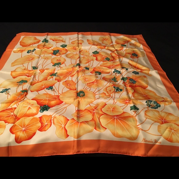 Hermes Accessories - Hermes "LES CAPUCINES" Silk Scarf