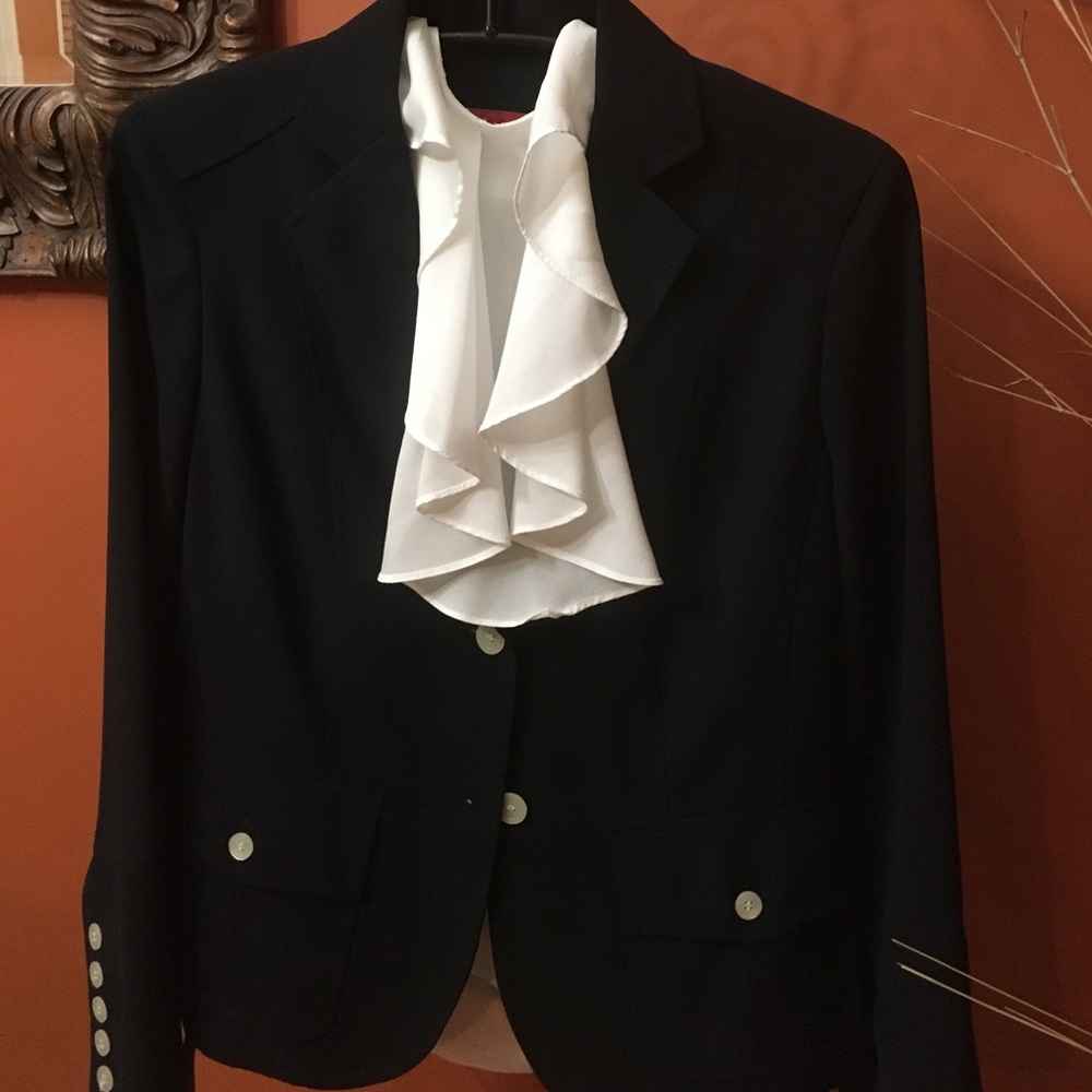 Brand New Navy Blue Anne Klein Power Suit