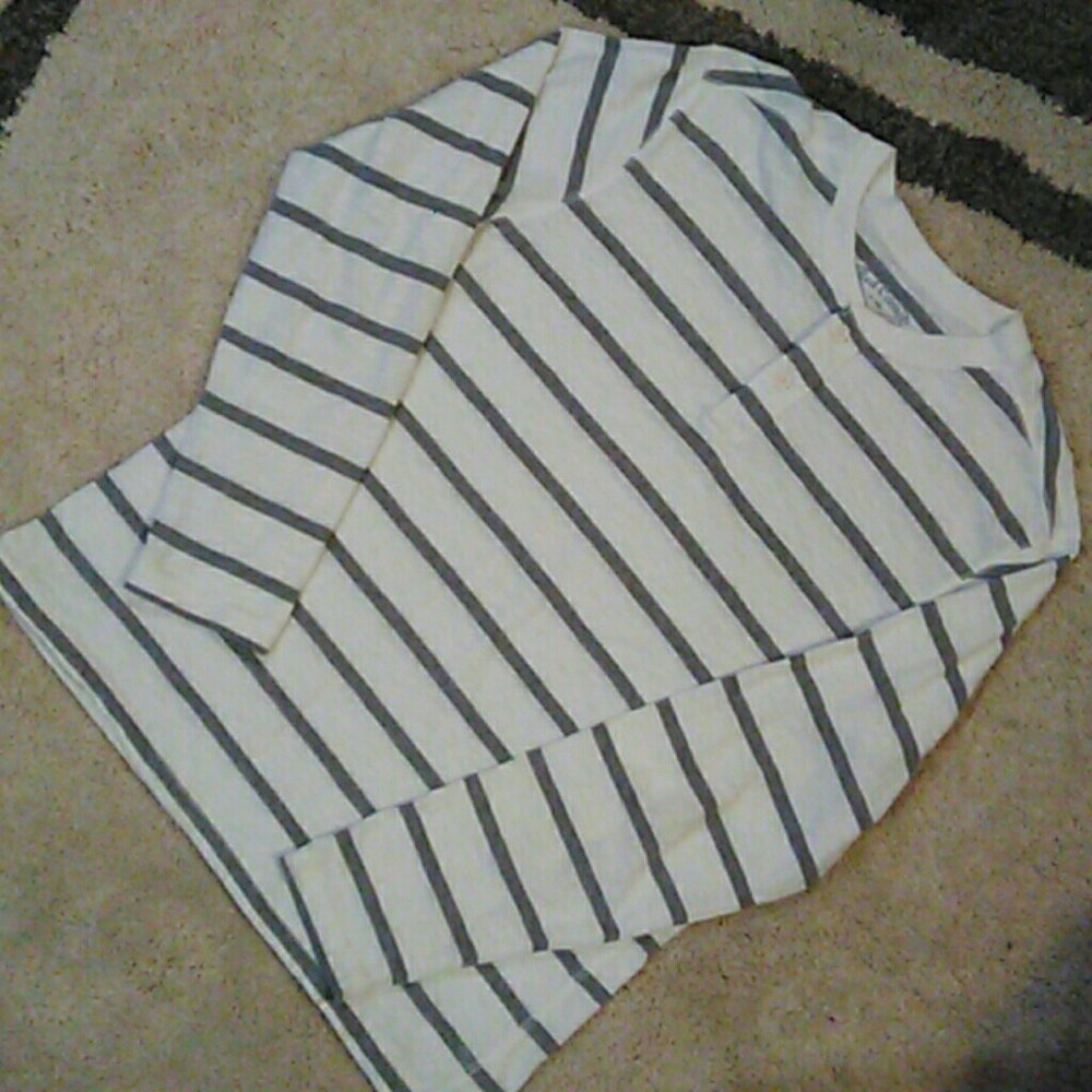 Red Camel lightweight, grey, and white striped