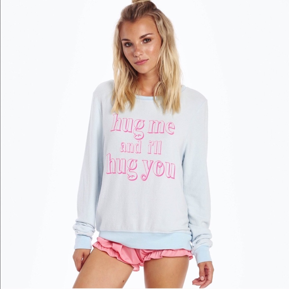SOLD Wildfox Hug Exchange Baggy Beach Sweatshirt