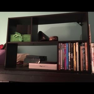 Espresso color wall shelf