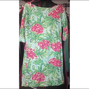 Lilly Pullitzer Boatneck T-Shirt Dress (Pineapple)