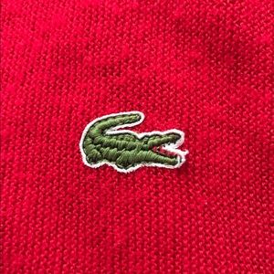 🌻Vintage🌻 Izod Lacoste Red Cardigan